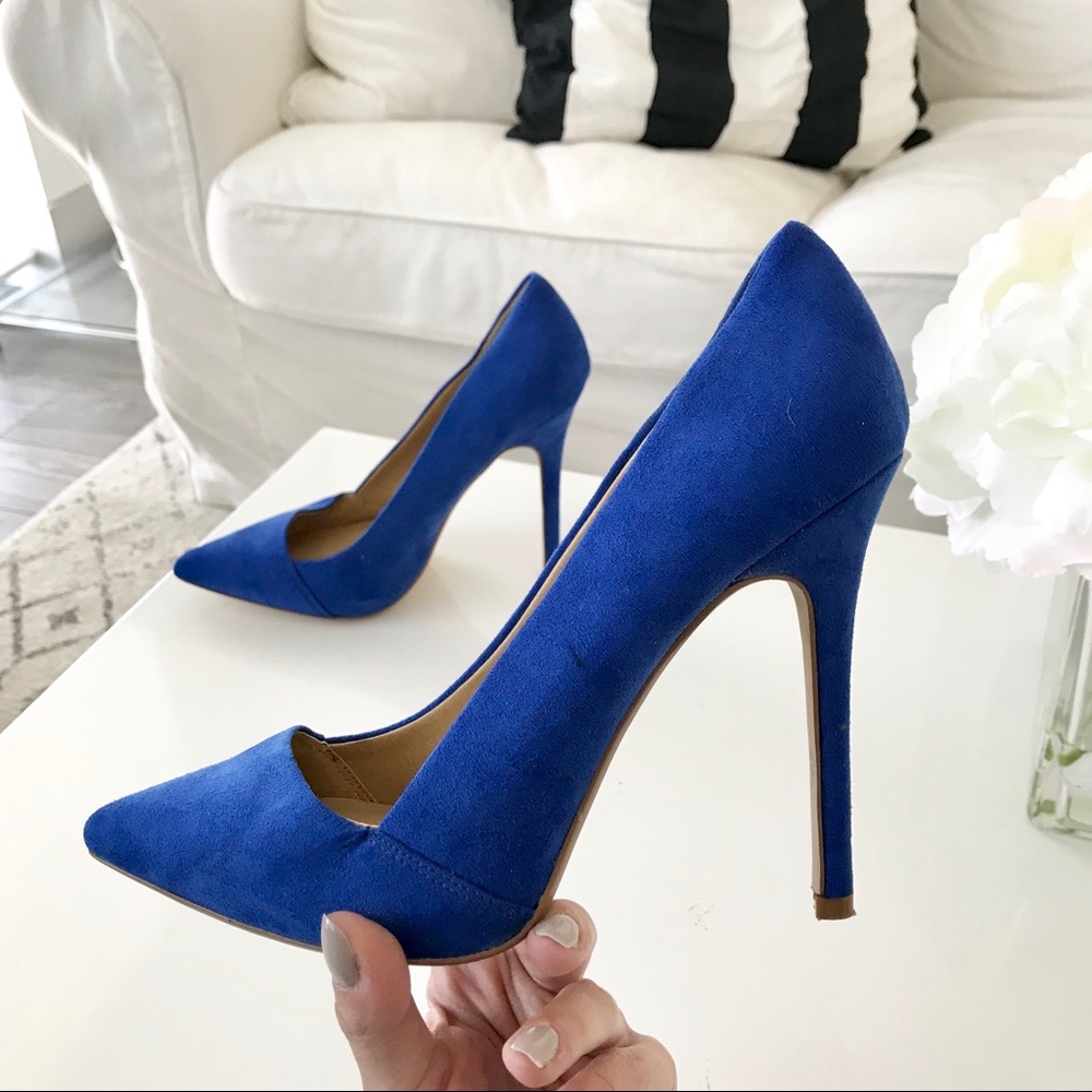 ASOS || suede blue stiletto || sz 9m